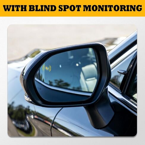 Left Driver Side Mirror Assembly Compatible with Camry 2018-2022 Heated & Turn Signal & Blind Spot (BSD) & Power TO1320368 8794006840 Black (7Pins) in Kuwait