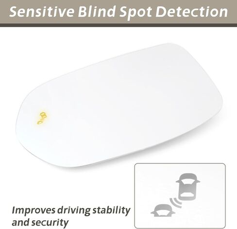 76253TLAA32 Driver Side Mirror Glass Compatible with Honda CR-V 2017 2018 2019 2020 2021 2022, Front Left Side View Mirror with Plastic Backing Plate Chuck Heated and Blind Spot in Kuwait