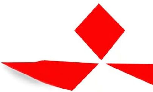 Gloss Red Stickers - Compatible with Mitsubishi - Overlay Vinyl Decal for All Emblems Caps Logos in Saudi Arabia