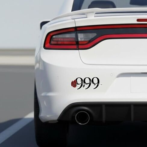999 Rose Tattoo Bumper Sticker 5 inch, Rose Design Sticker, Waterproof Vinyl Decal Car Laptop Wall Window Bumper in Saudi Arabia