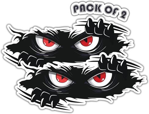 Thats It! Peeking Monster Angry Eyes Stickers | Removable Decal Car Bumper | Indoor Outdoor Window Sticker | Vinyl Decal for Laptop, iPad | Waterproof & Long Lasting | TI – 364 in Saudi Arabia