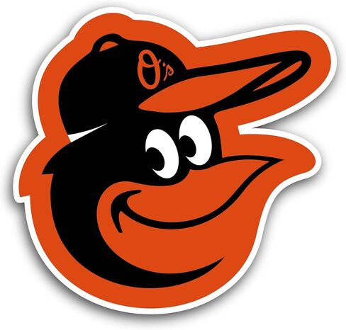 2 (Pieces) 3" and 5" Baltim0re Orioles Sticker, Waterproof Vinyl Decals for Many Purpose Like Cars, Trucks, Laptops, Phones, Windows and More in Kuwait