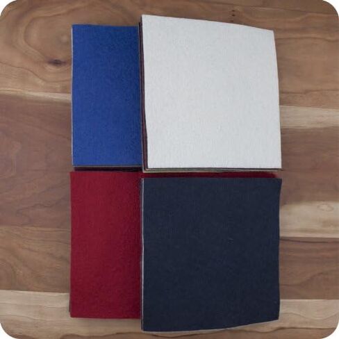 BGick 36 5" Squares 100% Wool Felt Americana Colors Charm Pack in Kuwait