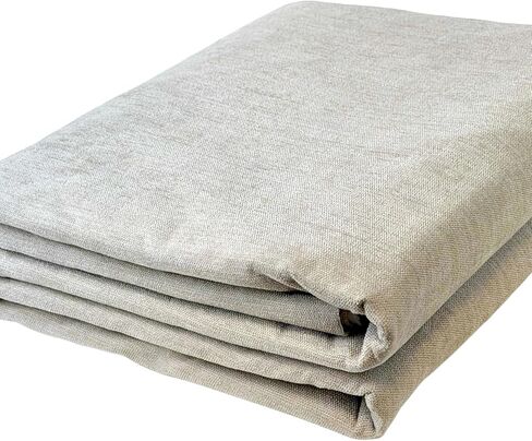 Premium Upholstery Chenille Fabric by the Yard - Thick & Soft Textured Fabric for Chairs, Sofa & Home Decor (Linen, 3 Yard) in Kuwait