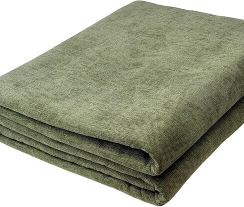 Premium Upholstery Chenille Fabric by the Yard - Thick & Soft Textured Fabric for Chairs, Sofa & Home Decor (Linen, 3 Yard) in Kuwait