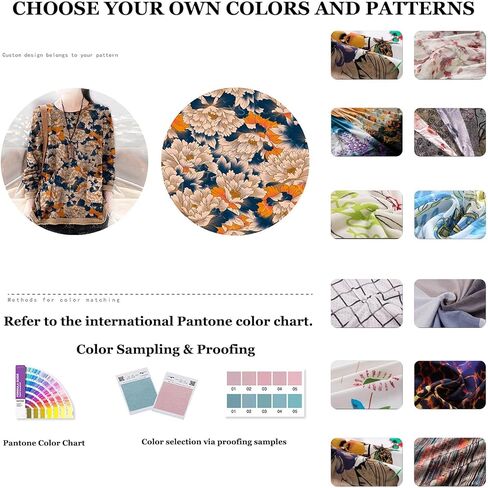 Custome Printed Fabric by The Yard 57 Inch Wide, 100+ Fabric Optional for Wedding Dress, Clothing Sewing, DIY Crafts, Cushion Cover and Sewing DIY Quilt. in Kuwait