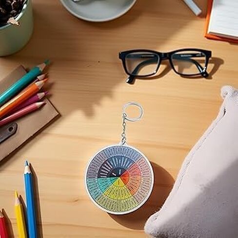 Colorful Therapy Feelings Wheel, Mental Health Emotions Chart, Social Work Assessment Tool, Car Keychain Key Holder in Saudi Arabia