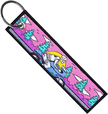 MotoLoot Keychain for Motorcycles, Scooters, Cars and Gifts (Skull Vintage Rider) in Saudi Arabia