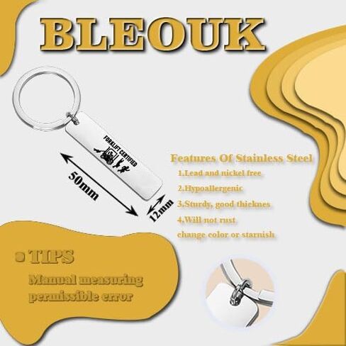 سلسلة مفاتيح رافعة شوكية معتمدة من BLEOUK، هدية لمحبي الشاحنات والمجوهرات in Saudi Arabia