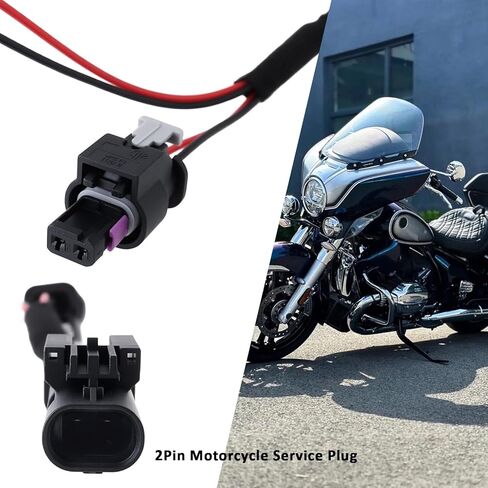 12V 2Pin Y-Adapter Cable Replacement Part 61111692238 61127712581 Compatible with BMW R 1200 GS 2006-2019 in Kuwait
