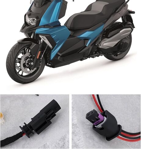 12V 2Pin Y-Adapter Cable Replacement Part 61111692238 61127712581 Compatible with BMW R 1200 GS 2006-2019 in Kuwait