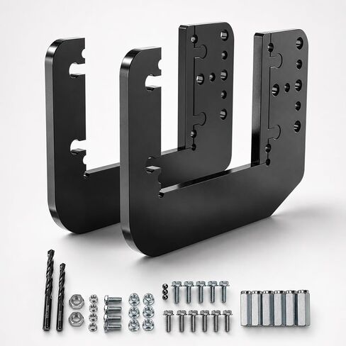 Heavy Duty RV Bumper Support Brackets (Pair) for 4"–4.5" Square & I-Beam Bumpers – 400 lb Anti-Sag Stabilizer, No-Weld DIY Install, Universal Fit for RV, Trailer, Pickup & SUV in Kuwait