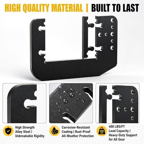 Heavy Duty RV Bumper Support Brackets (Pair) for 4"–4.5" Square & I-Beam Bumpers – 400 lb Anti-Sag Stabilizer, No-Weld DIY Install, Universal Fit for RV, Trailer, Pickup & SUV in Kuwait