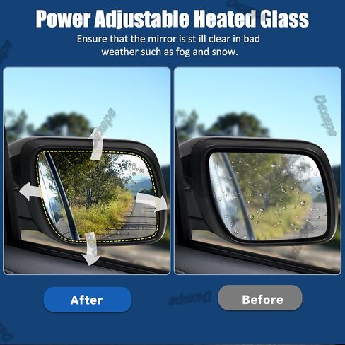 Passenger Side Mirror Assembly Compatible with Ford Explorer 2011-2019 Rearview Mirror with Power Heated Adjustable, Turn Signal, Puddle Lamp, Blind Spot Monitor Replace FO1321617 (9 Pin Right) in Kuwait