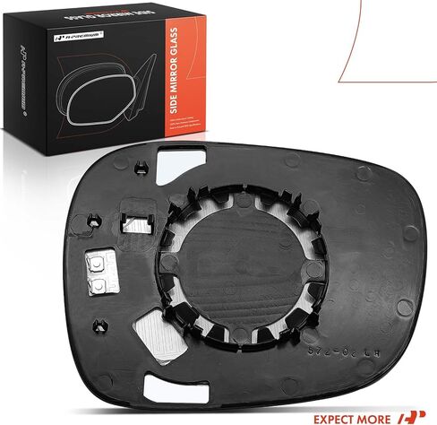 A-Premium Left Driver Side Power Heated Mirror Glass with Backing Plate - Compatible with BMW X3 2011 2012 2013 2014 2015 - without Auto Dimming, built to 3/31/2014, Only fit 2 Pin in Kuwait