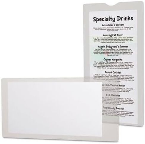 Oxford 65049 - Utili-Jacs Heavy-Duty Clear Vinyl Envelopes, 4 x 9, 50/Box in Kuwait