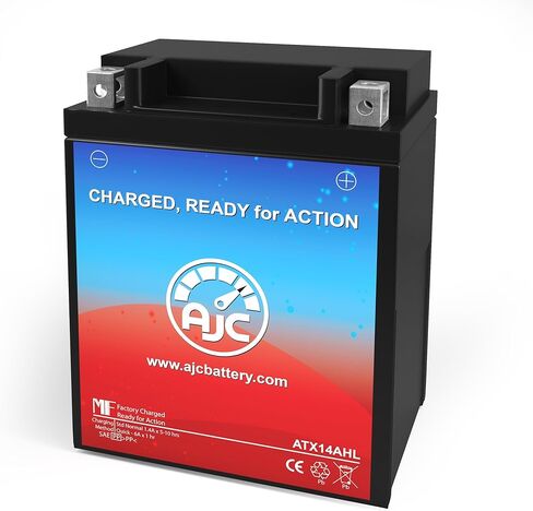AJC Battery Compatible with Kawasaki ZX1100-C Ninja ZX-11 1100CC Motorcycle Battery (1990-1993) in Kuwait