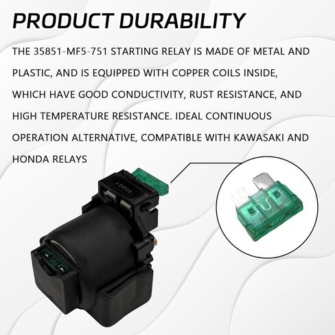Starter Solenoid Relay for Kawasaki Bayou 220 KLF220 1988-2002 Bayou 250 KLF250 2003-2010 KLX650 VN800 Vulcan 800 1996-2005 Honda VT750C Shadow Suzuki GSXR750 ATV Starter Relays Replacement in Saudi Arabia