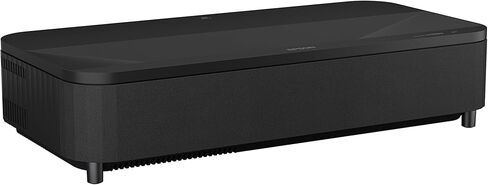جهاز عرض Epson EpiqVision Ultra LS800 Ultra Short Throw 3-Chip 3LCD Smart Streaming Laser Projector، 4000 Lumens، 4K PRO-UHD، HDR، فئة 150 بوصة، تلفزيون Android، مكبرات صوت مدمجة 2.1ch Yamaha - أبيض (متجدد) in Kuwait