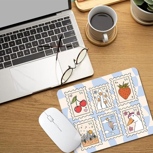 Cute Silly Goose Mouse Pad, Cute Desk Goose Computer Laptop Accessories, Funny Office Supplies Mouse Pad for Desk for Women Girls, Gifts for Women Girls, 9.4x7.8 Inch in Saudi Arabia