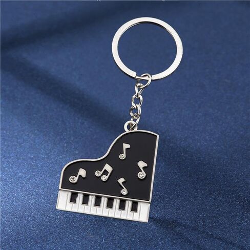 Novelty Music Note Piano Keychain Teacher Gifts Musical Keyring for Purse Car Keys Accessories Charms in Saudi Arabia