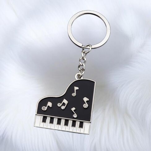 Novelty Music Note Piano Keychain Teacher Gifts Musical Keyring for Purse Car Keys Accessories Charms in Saudi Arabia