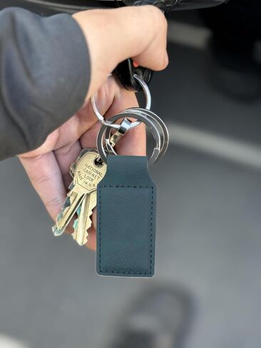LaserGram Rectangle Keychain, Killer Whale, Personalized Engraving Included in Kuwait