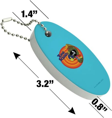 GRAPHICS & MORE Space Jam: A New Legacy Marvin the Martian Floating Keychain Oval Foam Fishing Boat Buoy Key Float in Kuwait