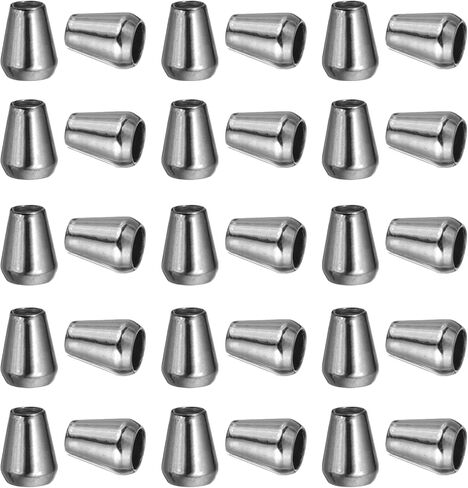 PATIKIL Metal Bell Stopper, Conical Cord Ends Lock Fastener Drawstring Ropes End Stopper in Kuwait
