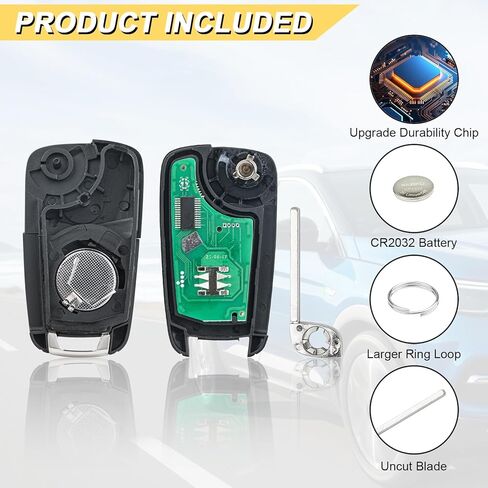 استبدال Vurkcy Key Fob لسيارة Chevy Volt 2011-2015 للتحكم عن بعد للدخول بدون مفتاح، OHT05918179، 5 أزرار in Kuwait