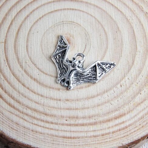 Opexicos 100Pcs Antique Silver Bat Charm DIY Making Accessories 23 x 17 mm in Kuwait