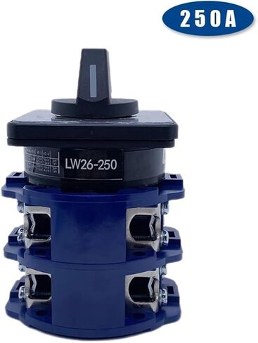250A Rotary Cam Switch LW26-250/2 Three Position Universal Change-Over Dual Power Supply Motor Reverse Circuit Control in Saudi Arabia
