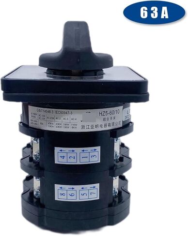 2-Position Power Off Rotary cam Switch 60A HZ5-63 HZ5-60/10 L02 in Saudi Arabia