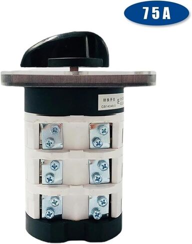 75A Cam Switch Silver Contact 0-3 Position 3 Poles Level Rotary Changeover Switches 12 Terminals YMZ12-75/3 in Saudi Arabia