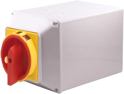LW26GS-63/4M Padlock Rotary Cam Switch with Waterproof Box IP65 Four Wire Two Positions Dual Power Supply Motor YMW26-63A in Saudi Arabia