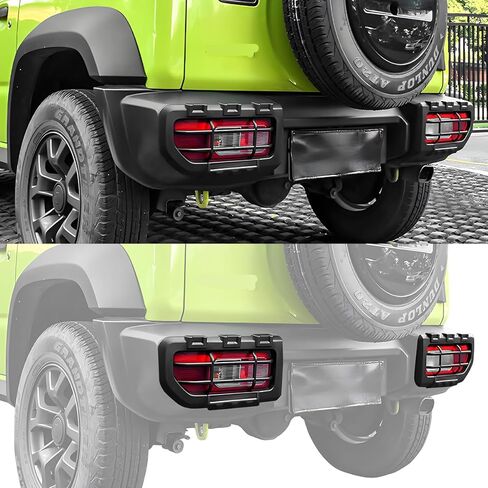 Tail Light Decoration Covers Rear Taillight Guard Trim for Suzuki Jimny 2019-2025 Car Lamp Protector Exterior Accessories Black H in Saudi Arabia