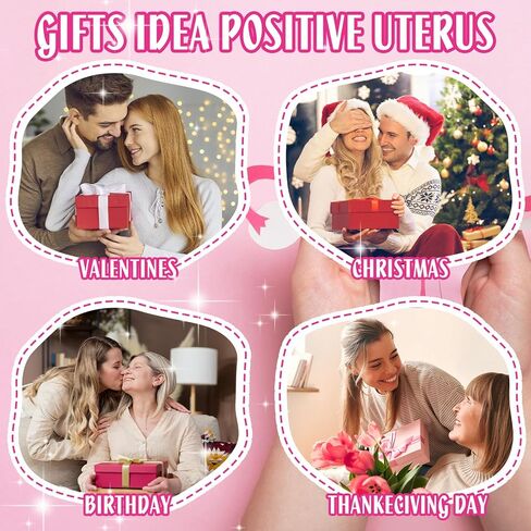 Handmade Stuffed Uterus Plush Toy Crochet Uterus Gifts Set Include Handcranked Bell and Card Hysterectomy Recovery Gifts for Women Nurse Endometriosis Awareness Feminist Fertility in Kuwait
