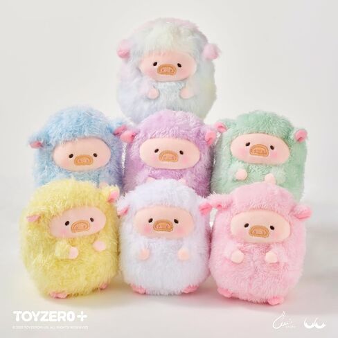 TOYZERO + Lulu The Piggy Blind Box - Rainbow Sheep Plush Blind Boxes Figurines Cute Stuffed Animals Mystery Box Collectibles Home Decorations Holiday Birthday Gifts, Single Box in Saudi Arabia