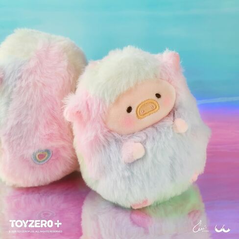 TOYZERO + Lulu The Piggy Blind Box - Rainbow Sheep Plush Blind Boxes Figurines Cute Stuffed Animals Mystery Box Collectibles Home Decorations Holiday Birthday Gifts, Single Box in Saudi Arabia