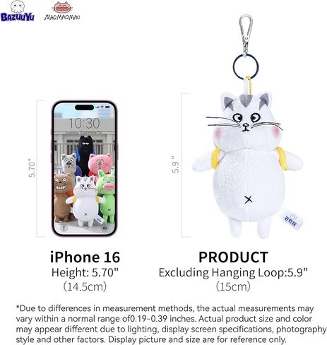 MaoMaoMao Backpack Series Plush Blind Box with Earphone Storage, Collectible Toys Home Decorations,Cute Bag Charm Pendant for Purse & Backpack, Holiday Birthday Gifts,Single Random Box in Kuwait