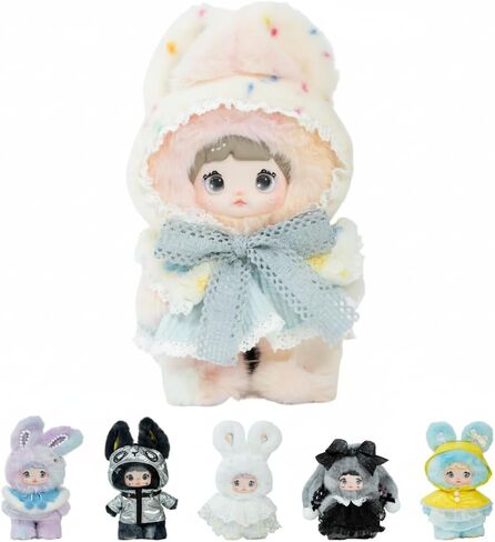 POP JOY Nommi Plush Blind Box Weather Forecast Series Kawaii Plush Toy, Cute Collectible Figure with Rotating Eyes & Collector Card, Surprise Gift for Kids & Collectors 3+ Single Box in Saudi Arabia