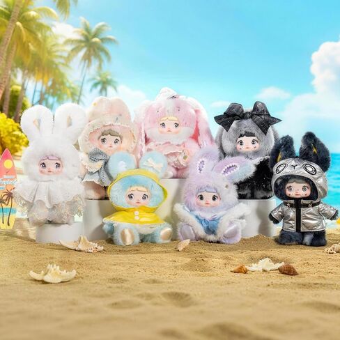 POP JOY Nommi Plush Blind Box Weather Forecast Series Kawaii Plush Toy, Cute Collectible Figure with Rotating Eyes & Collector Card, Surprise Gift for Kids & Collectors 3+ Single Box in Saudi Arabia