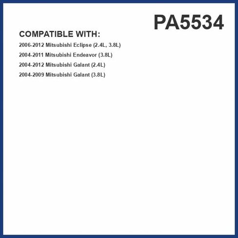 فلتر هواء المحرك PG PA5534 | يناسب 2004-2012 ميتسوبيشي جالانت، 2004-2011 إنديفور، 2006-2012 إكليبس in Kuwait