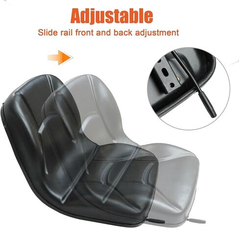 GXARTS Universal Riding Lawn Mower Tractor Forklift Digger Seat Black Replacement Fits for Kubota B7300 B7400 B7500 Bx1800 Bx1500 Bx220 in Kuwait