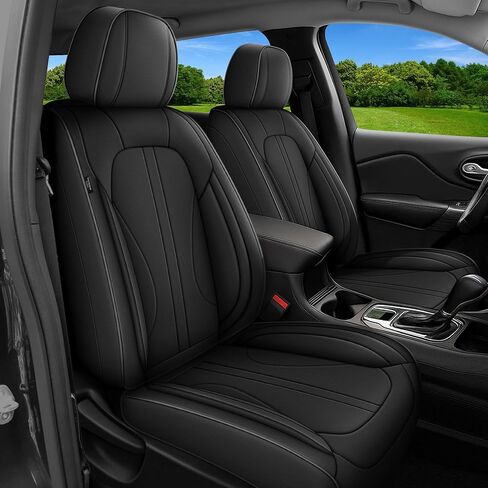 TTX LIGHTING Full Car Seat Covers Fit for Honda CR-V 2015-2026 2 Rows 5 Set Leather Waterproof Seat Protectors Automotive Seat Cushion with Airbag Compatible (5 Seats,Black&Grey) in Saudi Arabia