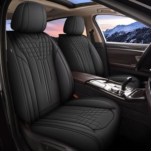 TTX LIGHTING Full Car Seat Covers Fit for Honda CR-V 2015-2026 2 Rows 5 Set Leather Waterproof Seat Protectors Automotive Seat Cushion with Airbag Compatible (5 Seats,Black&Grey) in Saudi Arabia