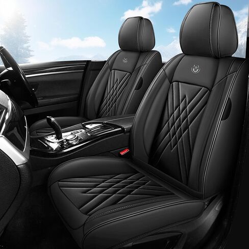 Seat Covers Fit for Chevy Malibu 2009-2024 Nappa Faux Leather Car Seat Covers, Breathable and Comfortable seat Cover, Car Seat Protector Interior Accessories(Beige,5 Seats) in Saudi Arabia