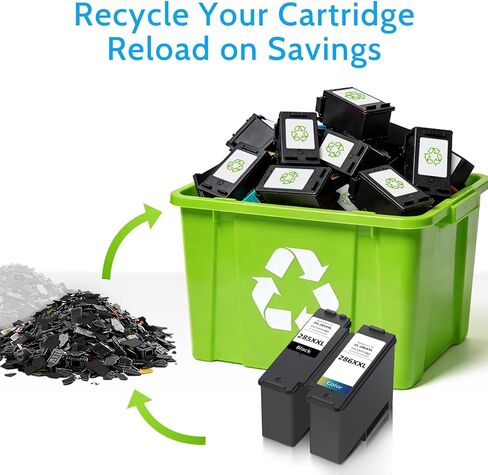 High Yield 285XXL 286XXL Ink Cartridge Compatible for Canon PG-285 CL-286 PG-285XL CL-286XL Large Capacity Compatible for Canon Pixma TS7720 Ink cartridge fit for Pixma TS7722 TR7820 Printer (2 Pack) in Saudi Arabia