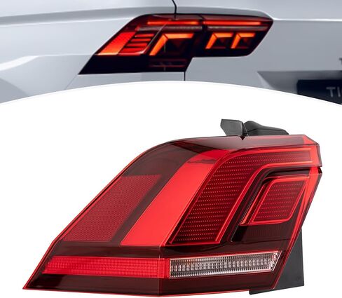 LYNICESHOP Rear Tail Light Brake Lamp with LED DRL & Turn Signal for Volkswagen Tiguan 2018 2019 2020 2021 2022 2023, Left Halogen Tail Light Assembly 5NN945095A 5NN945096A (Left Driver Side) in Saudi Arabia