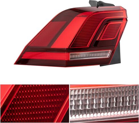 LYNICESHOP Rear Tail Light Brake Lamp with LED DRL & Turn Signal for Volkswagen Tiguan 2018 2019 2020 2021 2022 2023, Left Halogen Tail Light Assembly 5NN945095A 5NN945096A (Left Driver Side) in Saudi Arabia